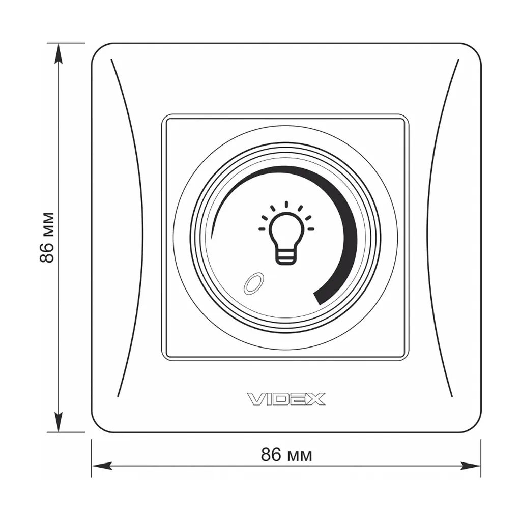 Світлорегулятор Videx BINERA LED 200Вт кремовий (VF-BNDML200-CR) - фото 5