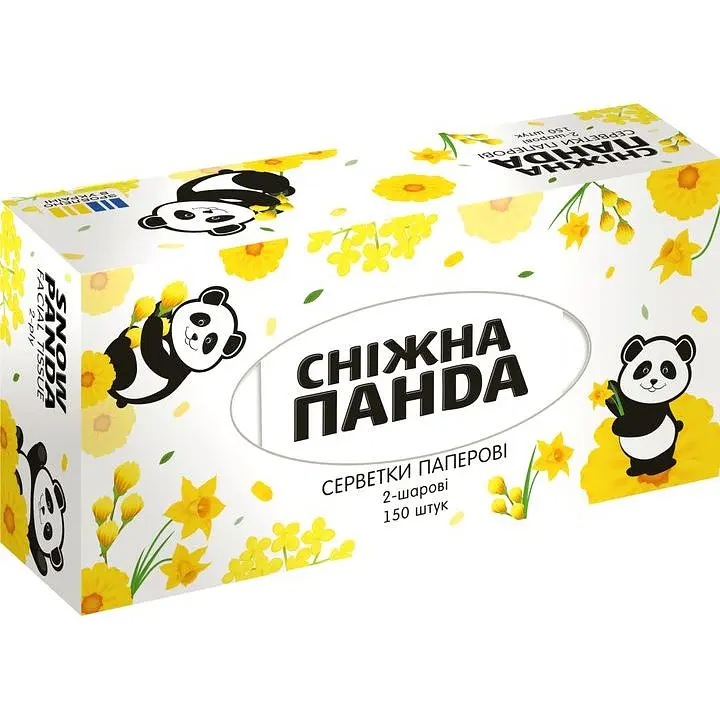 Серветки косметичні Сніжна Панда  в асортименті 150 шт. - фото 2