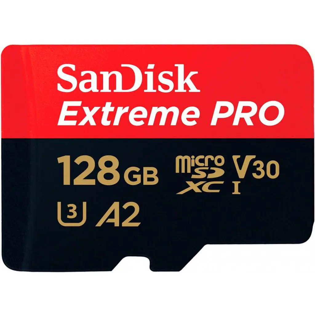 Карта памяти SanDisk microSDXC 128GB UHS-I Extreme Pro U3 V30 A2 + SD Adapter (SDSQXCD-128G-GN6MA) [100891] - фото 7