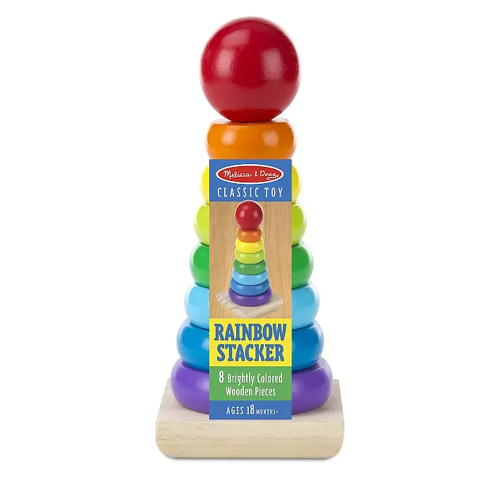 Пирамидка Melissa&Doug деревянная радужная (MD10576) - фото 4