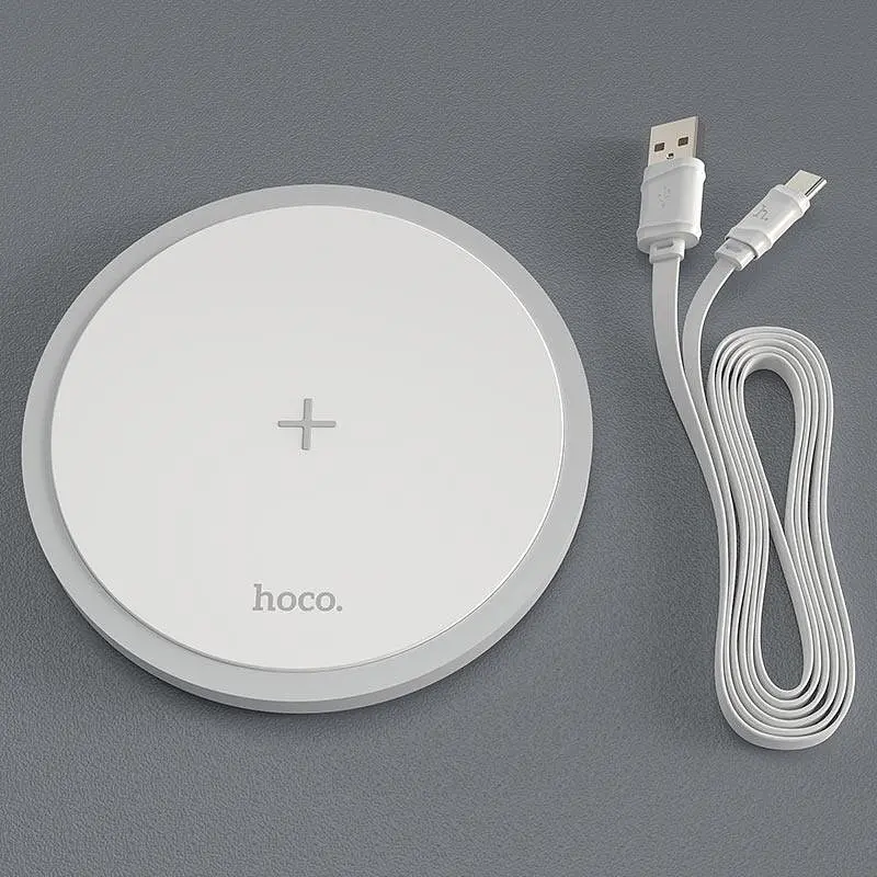 Беспроводное зарядное быстрое HOCO CW26 Powerful wireless fast charger 15W - фото 3