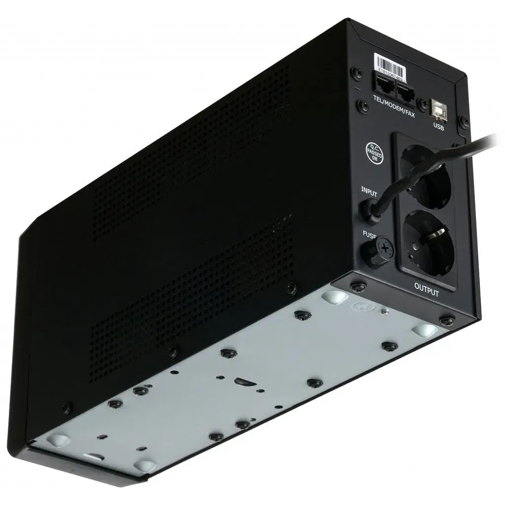 Пристрій безперебійного живлення Vinga LCD 600VA metal case with USB (VPC-600MU) - фото 8