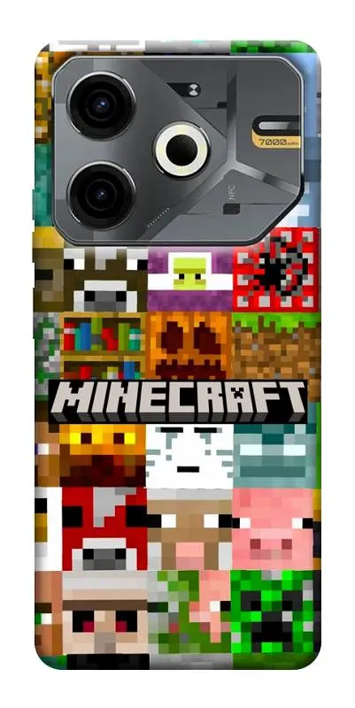 Чохол Demsky Minecraft collage для TECNO Pova 6 Neo (LI6)