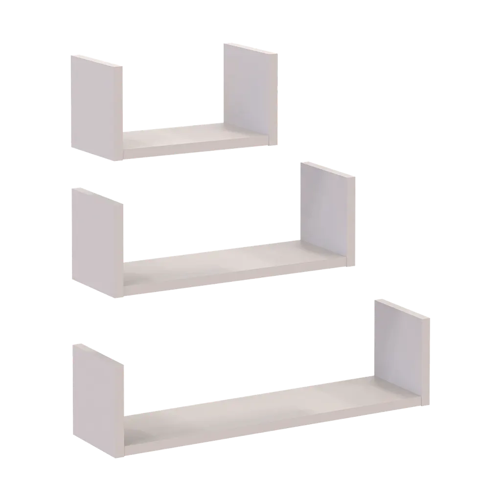 Комплект полок Doros Фил Кашемир 3 шт 30/45/60х15х15 (41516079) - фото 3
