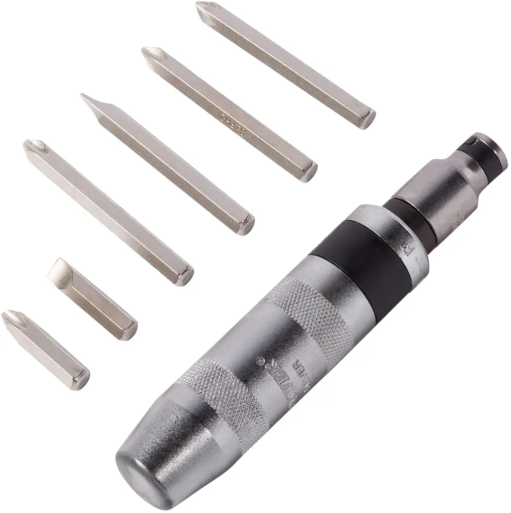 Універсальний набір ударних біт із ударно-поворотною викруткою Impact Screwdriver Set 12 біт у кейсі - фото 3