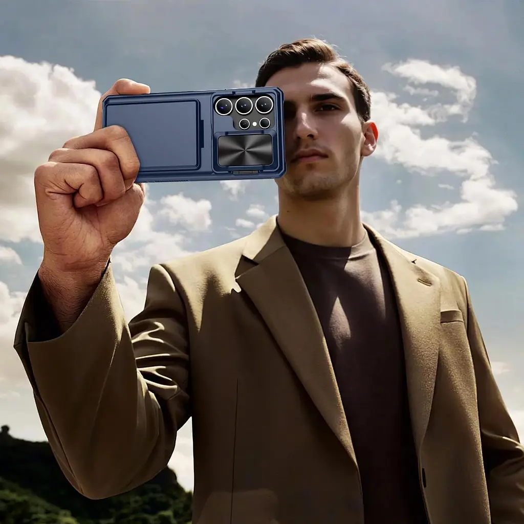 Захисний чохол Silverback для Samsung Galaxy A55 5G з ремінцем і кільцем - фото 2