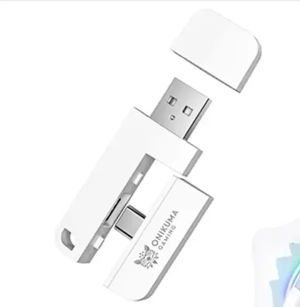 Навушники Bluetooth Onikuma B5 White-Blue - фото 4