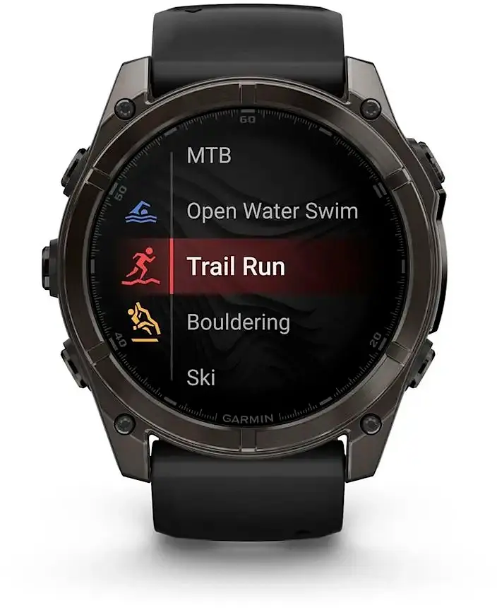 Смарт-часы Garmin Fenix 8 47mm AMOLED Sapphire Carbon Gray DLC Titanium with Black Silicone Band (010-02904-29) EU - фото 3