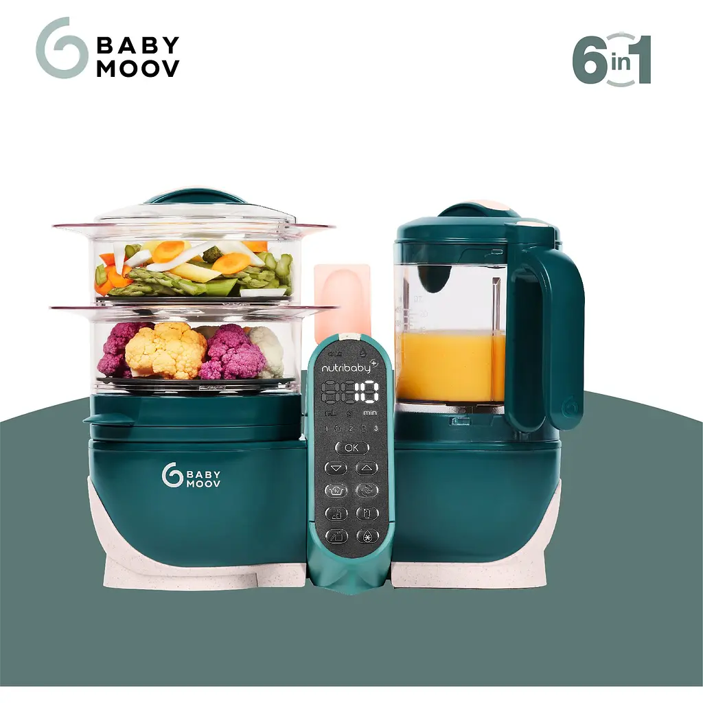 Пароварка-блендер Babymoov Nutribaby+ Opal green (A001136) - фото 4