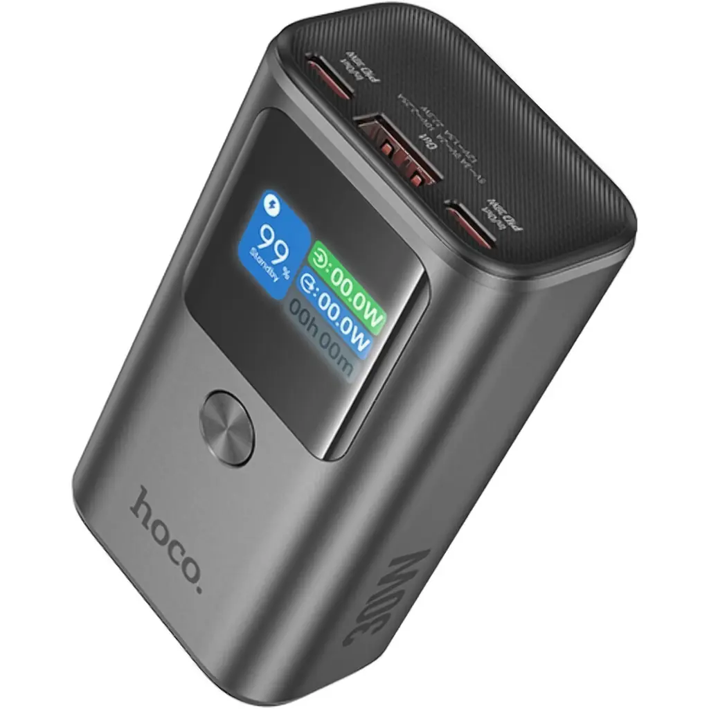 Внешний аккумулятор Hoco Electric Q17A 10000mAh 30W Grey [123630] - фото 2