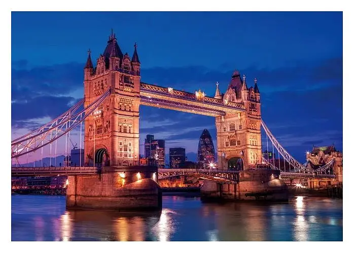 Пазл Clementoni High Quality Collection: Тауерський міст уночі, Лондон, Великобританія (High Quality Collection - Tower Bridge At Night Puzzle - 1000 pcs.), 1000 ел. (39772) - фото 2