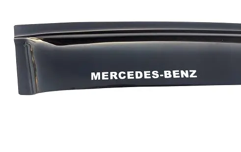 Дефлектори вікон ветровики Mercedes-Benz E-Class (W124) 1985-1995 Універсал Скотч 3M Voron Glass - фото 3