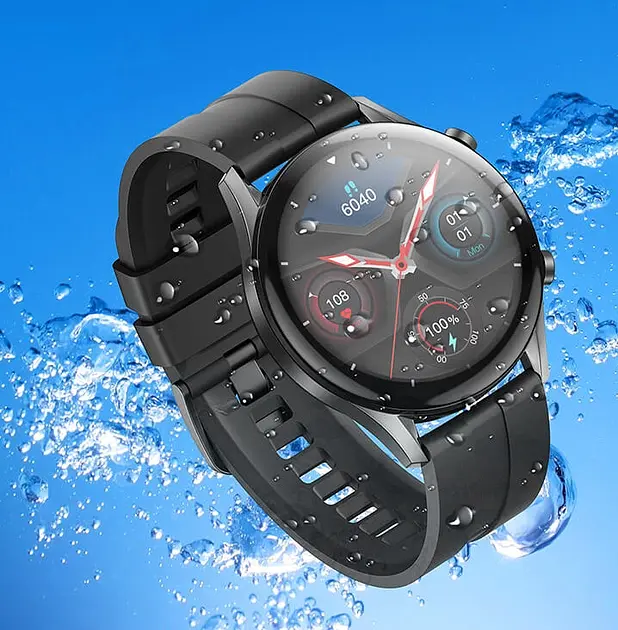 Розумний годинник Smart Watch Hoco Y7 + магнітна зарядка (Чорний) - фото 4
