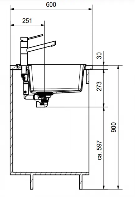 Кухонна мийка Franke Maris MRG 610-52 TL (114.0668.820) гранітна - врізна - Білий - фото 4