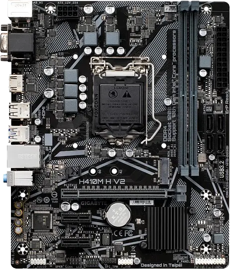 Материнська плата Gigabyte H410M H V2 LGA 1200 (H410M H V2) Б/В - фото 2