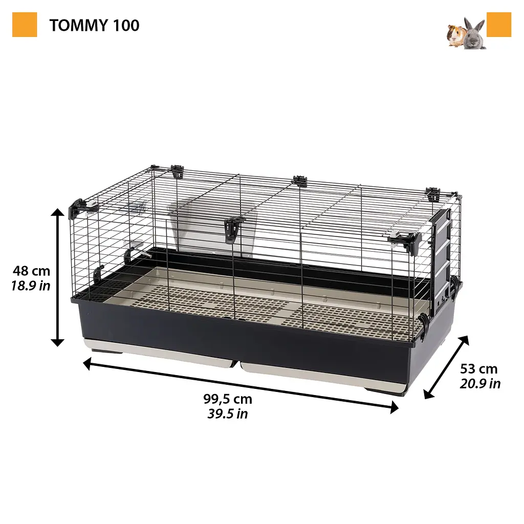 Клітка Ferplast Tommy 100 для кроликів та морських свинок - фото 2