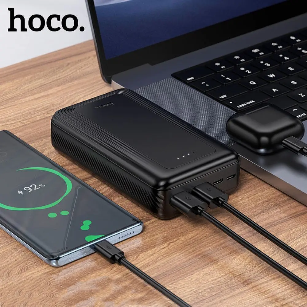 Зовнішній акумулятор Hoco J165A Balance 20000mAh 10W Black [156650] - фото 6