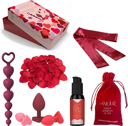 Набір Dreamtoys Amour The Passion Love Alluring Anal Kit 7 шт. червоний - фото 8
