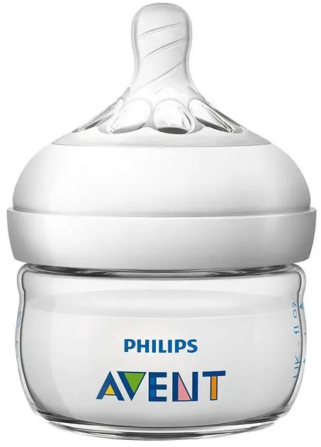 Пляшечка для годування Philips Avent Natural, з силіконовою соскою, 60 мл, білий (SCF039/17) - фото 2