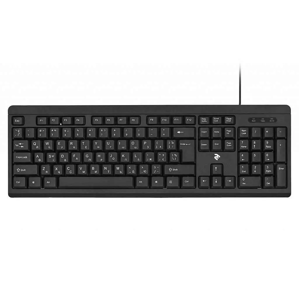 Комплект (клавіатура + миша) 2E MK401 USB Black (2E-MK401UB) - фото 2