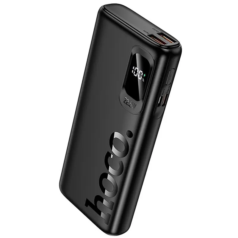 Портативне ЗП Power Bank J158 Pro Runner 22.5W+PD20W 10000 mAh Black Hoco teh0029405