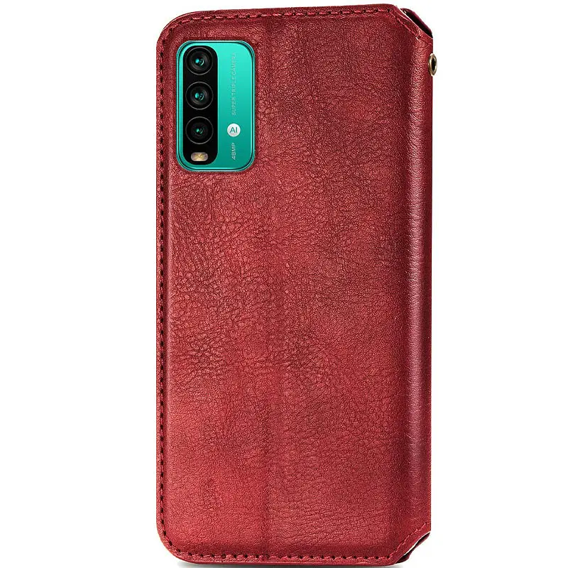 Чохол-книжка GETMAN Cubic Cover Case для Xiaomi Redmi 9A / 9AT (Red) [52802] - фото 3