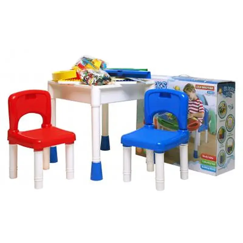 Дитячий стіл Microlab Toys Конструктор Ігровий Центр + 2 стільці (GT-14) - фото 3