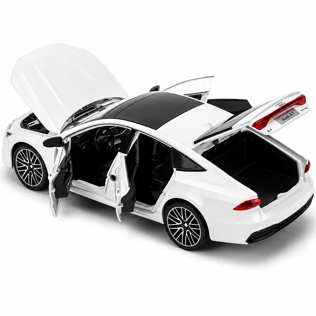 Колекційна металева модель автомобіля АвтоЕксперт Audi A7 з інерцією, світлом та звуком 1:24  - фото 2