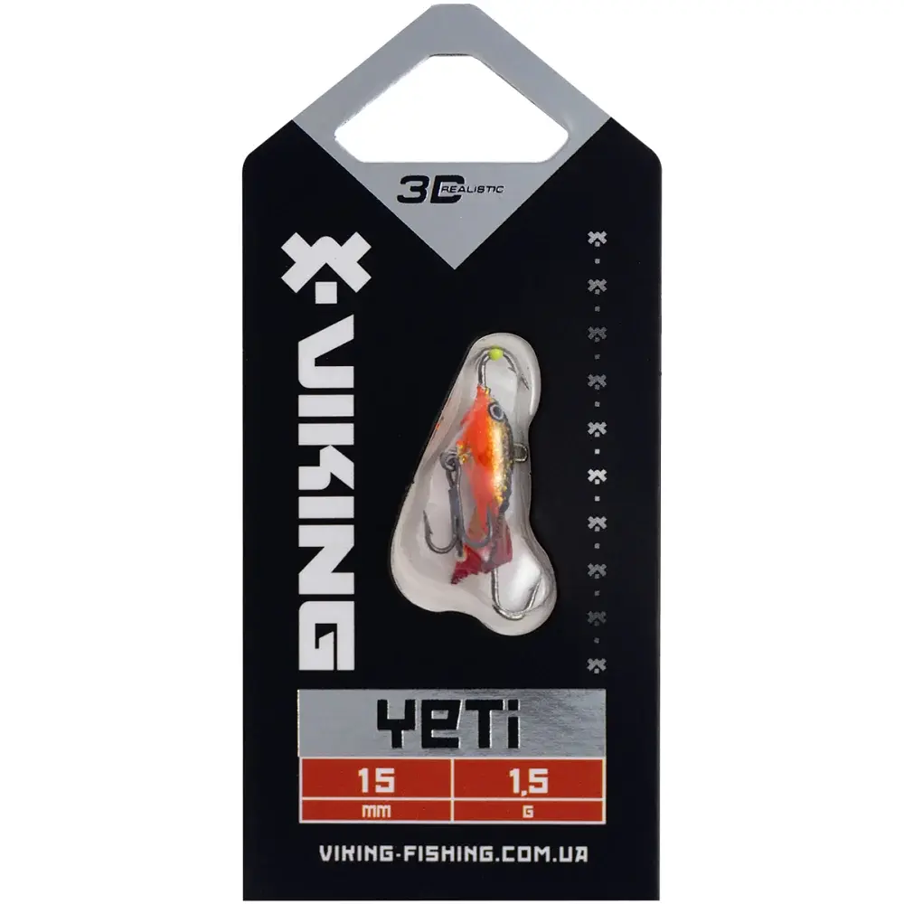 Балансир Viking Fishing Yeti Ice Jig 15mm 1.5g #10 Golden Dark - фото 2