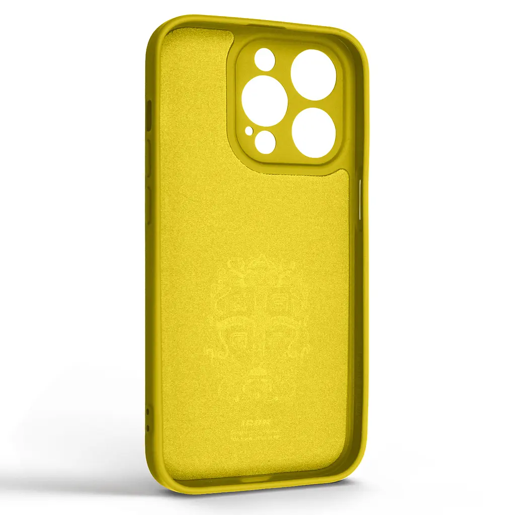 Силиконовый чехол для Apple iPhone 14 Pro, Icon Ring, желтый, панель-накладка, с кольцом-подставкой на 360°, противоударный, возможность использования магнитных держателей, ArmorStandart (ARM68711) - фото 2