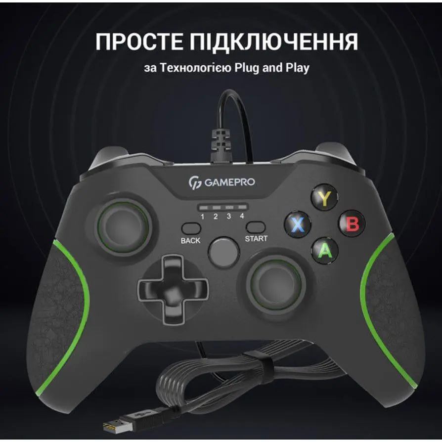 Геймпад джойстик GamePro MG-450 Black USB PC/PS3/Android - фото 6