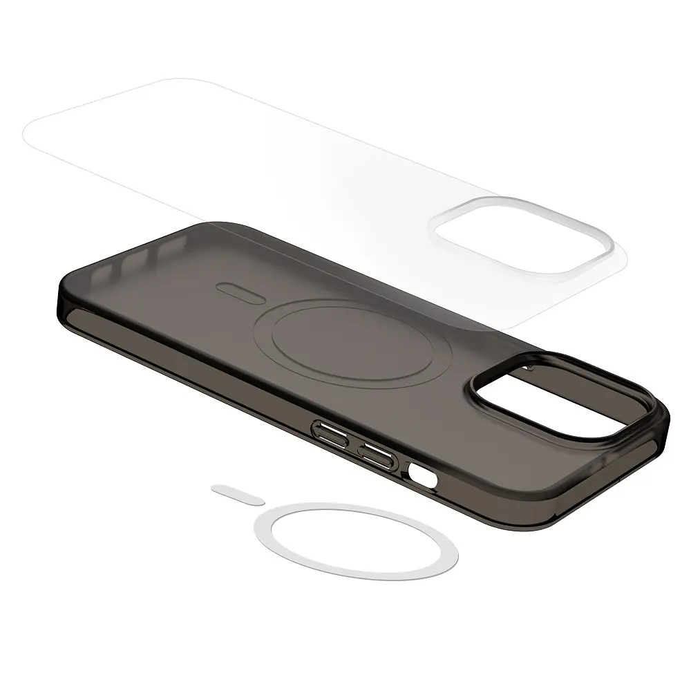 Чохол Vokamo для iPhone 15 Plus з магнітом Glacier білий матовий - фото 10