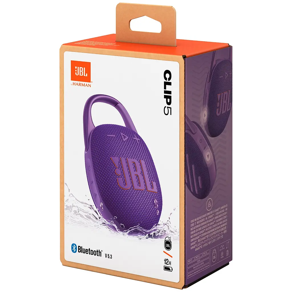 Портативна акустика JBL Clip 5 Purple [JBLCLIP5PUR] [112863] - фото 7