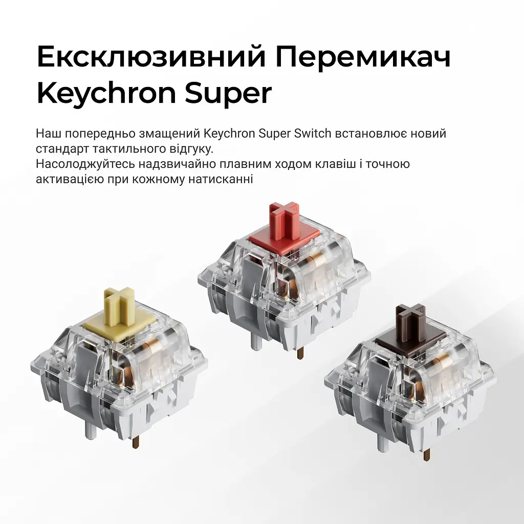 Клавіатура бездротова Keychron K10 Max Keychron Super Banana Switch Black RGB (K10M-H4-UA) - фото 9
