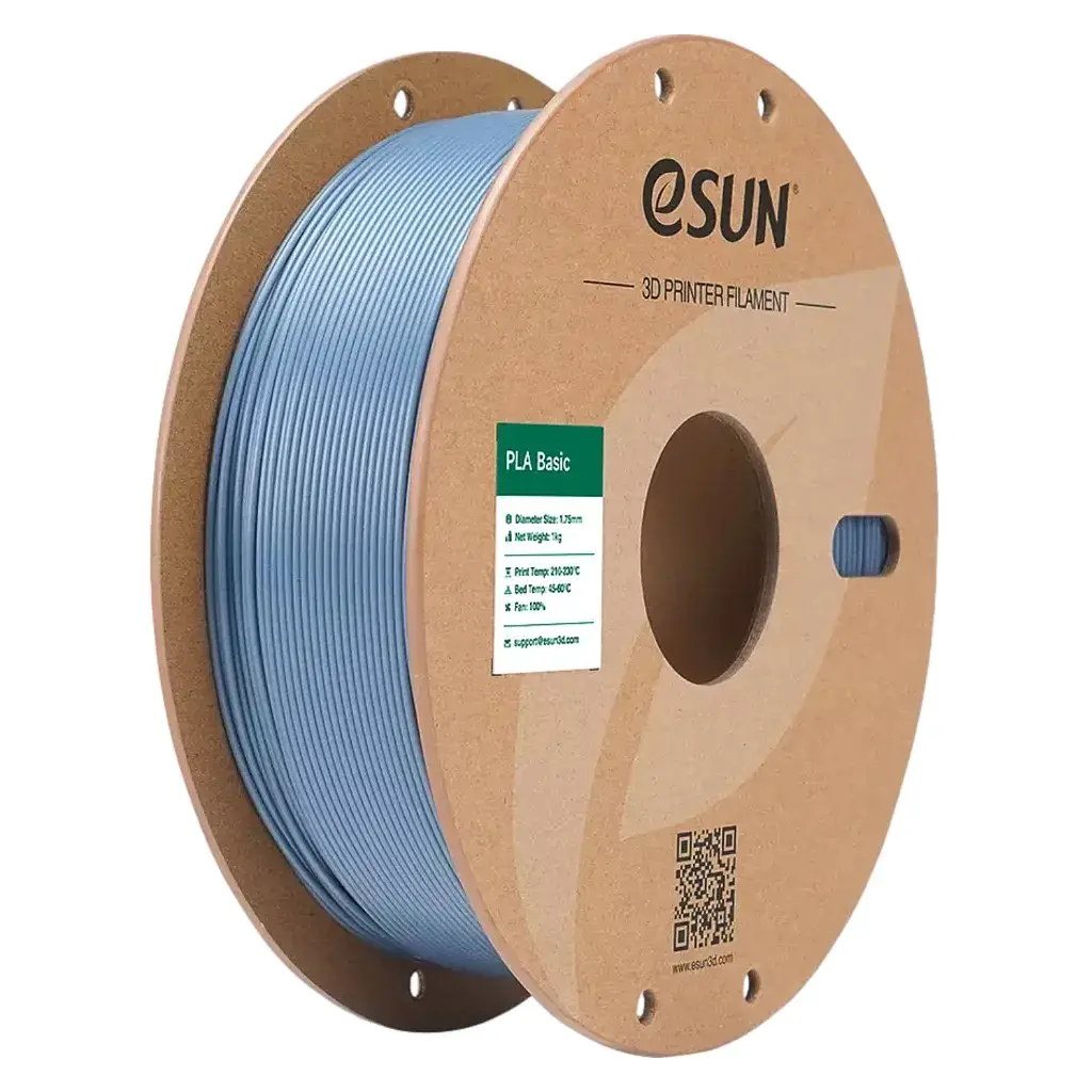Пластик для 3D-принтера eSUN PLA BASIC 1,75mm 1kg LIGHT GREY (PLA-BASIC175Q-H1P1)