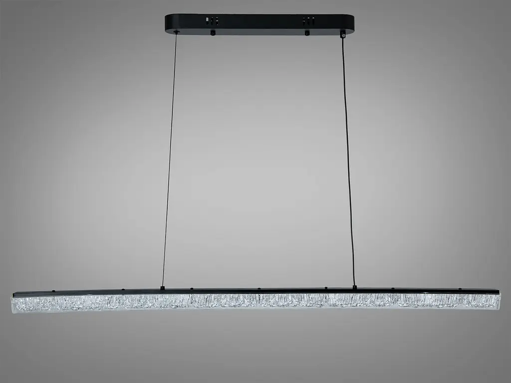Підвісна LED-люстра Diasha XH1001/1000BK, чорна, 100x4 см, 28 W - фото 5