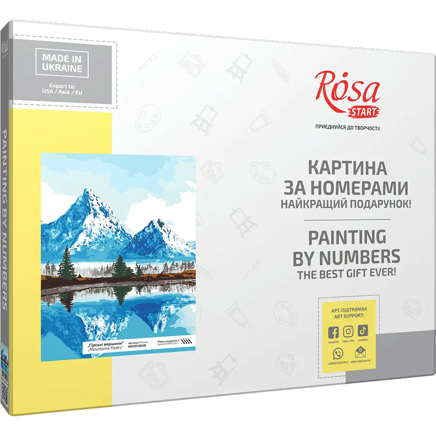 Картина за номерами Rosa Start Гірські вершини 35х45 см в коробці (4823098525080) - фото 2