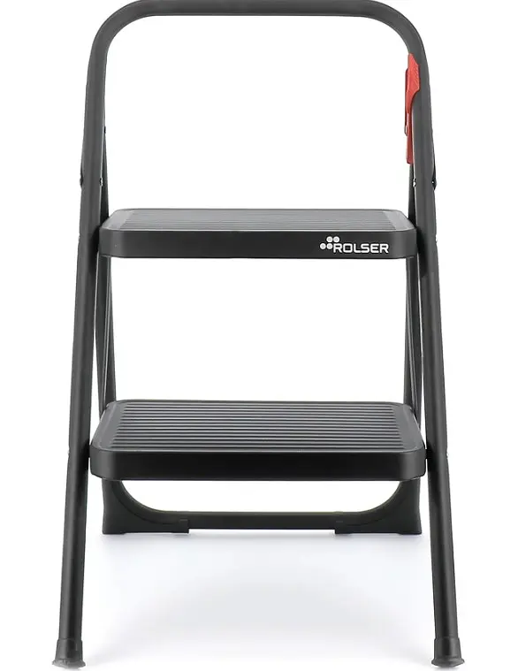 Драбина Rolser Taburete M/10 UNE 2 щаблі Negro (MET003-1023) - фото 2