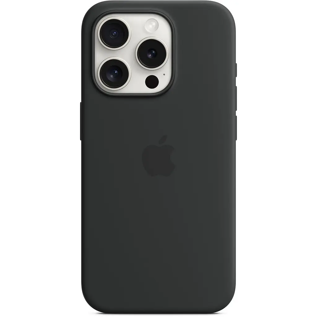 Оригінальний силіконовий чохол для iPhone 15 Pro Apple Silicone Case with MagSafe Midnight Black MT1A3ZM/A - фото 8
