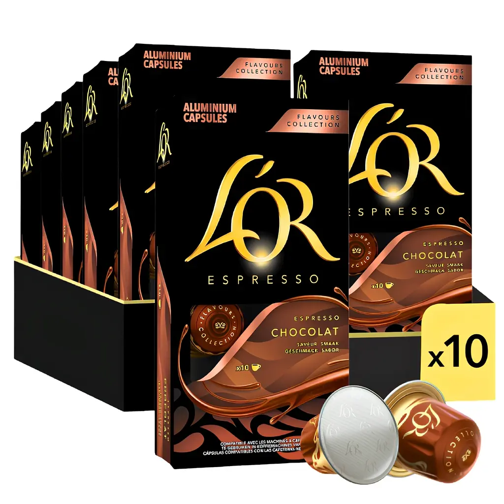 Набір кави в капсулах Nespresso L`OR Espresso Chocolat 100 шт