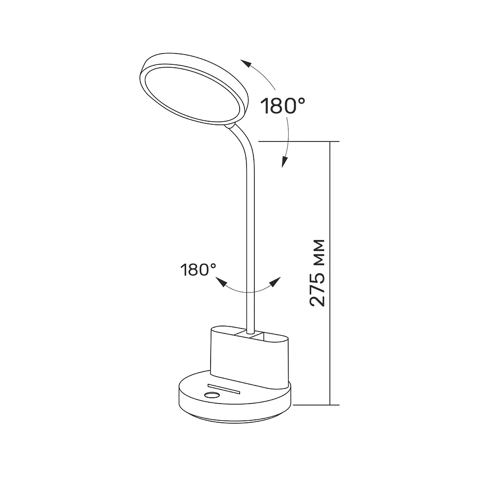 LED лампа Titanum TLTF-011W 6W 2700-6000K настільна з акумулятором (TLTF-011W) - фото 5
