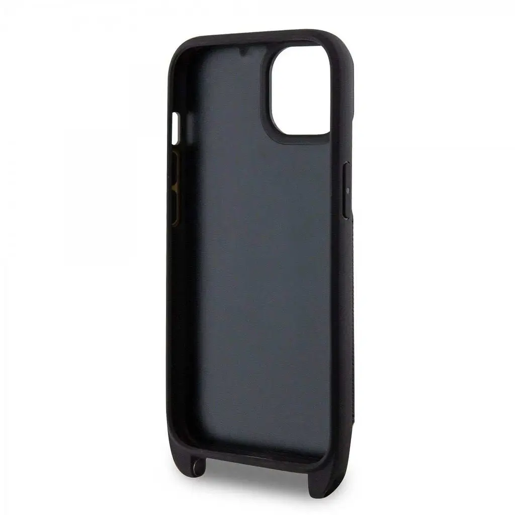 Чехол Karl Lagerfeld Saffiano Monogram Crossbody Ikonik NFT для iPhOne 14 Black - фото 7