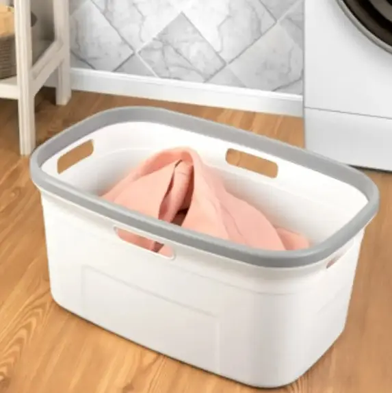 Кошик для білизни Motek білий (MT-02) - фото 2