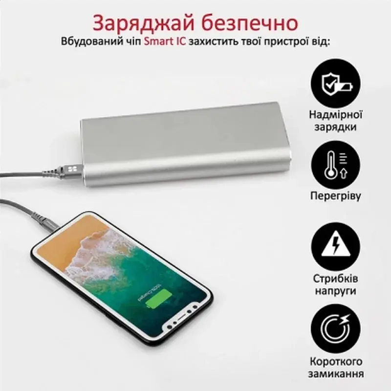 Дата кабель USB 2.0 AM to Lightning 1.2m grey Promate (nervelink-i.grey) - фото 6