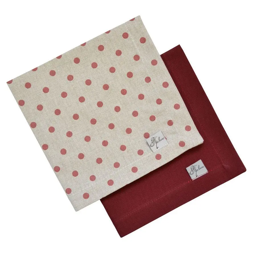 Салфетка Прованс Глория Горох 40х40 см красный (14559) - фото 2
