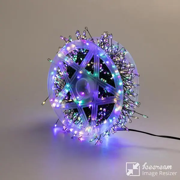 Гірлянда-нитка Роса Хвойна лапа 400 LED 30 метрів, мультиколор - фото 10