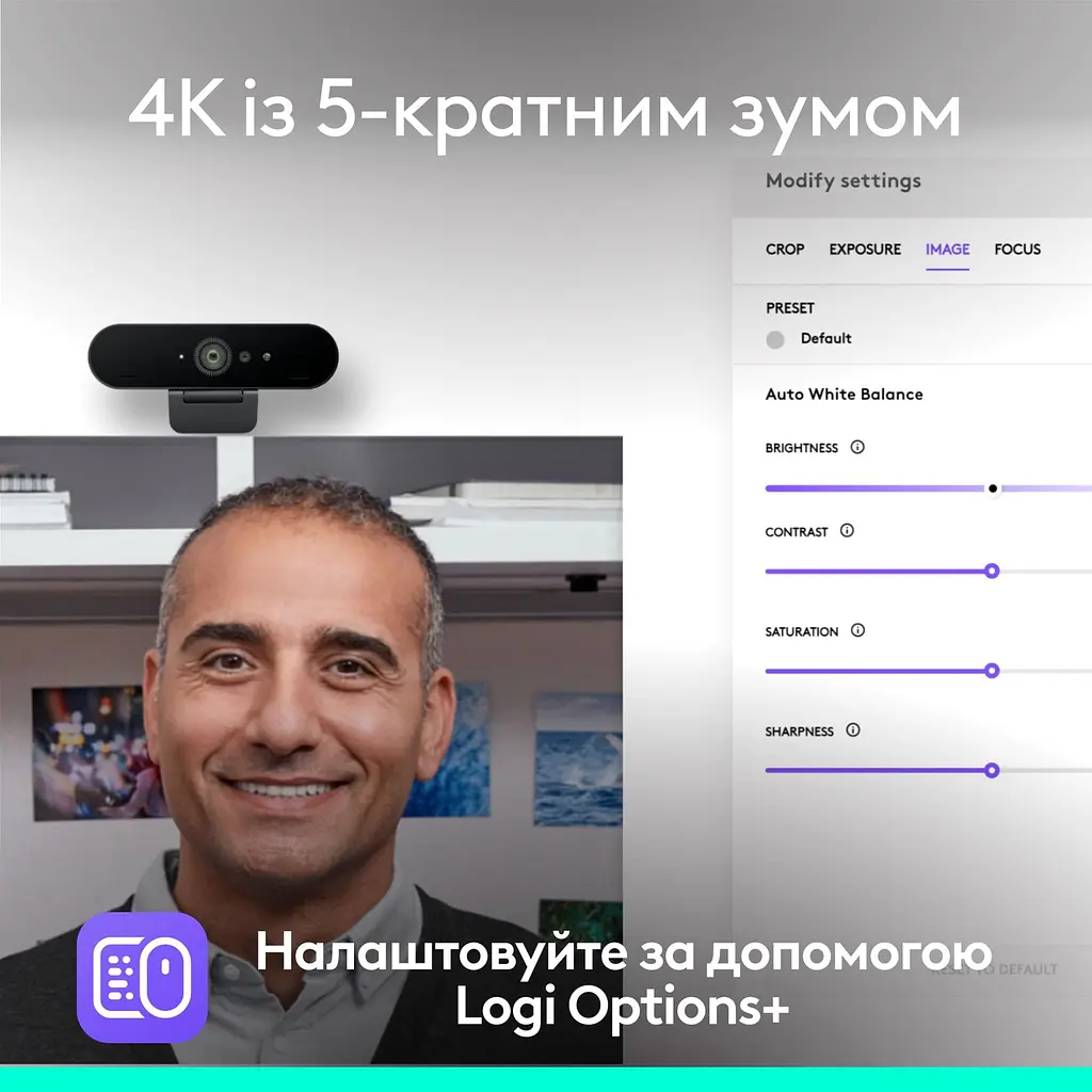 Веб-камера Logitech Brio 4K Graphite (960-001718/960-001746/960-001419) [139713] - фото 2