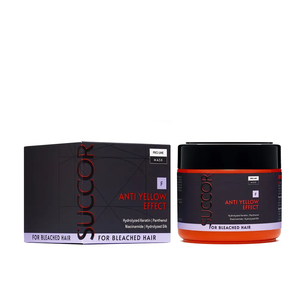 Маска від жовтизни для освітленого волосся Anti Yellow Effect Mask Succor 300 мл - фото 2