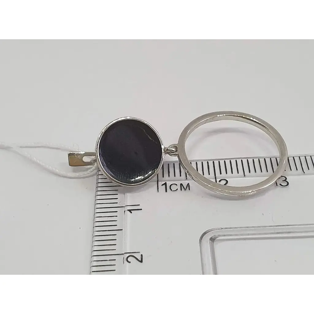 Срібні сережки Vegas з емаллю. 20187р - фото 4