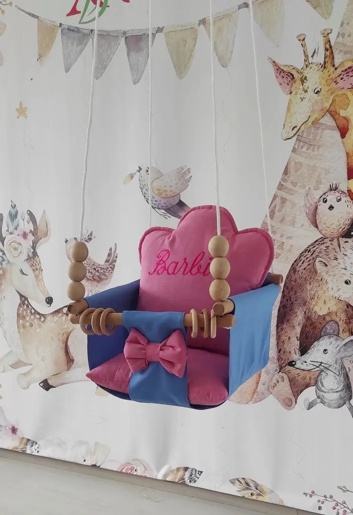 Підвісна гойдалка Лялька Барбі ( Barbie ), гойдалка для дітей - фото 5